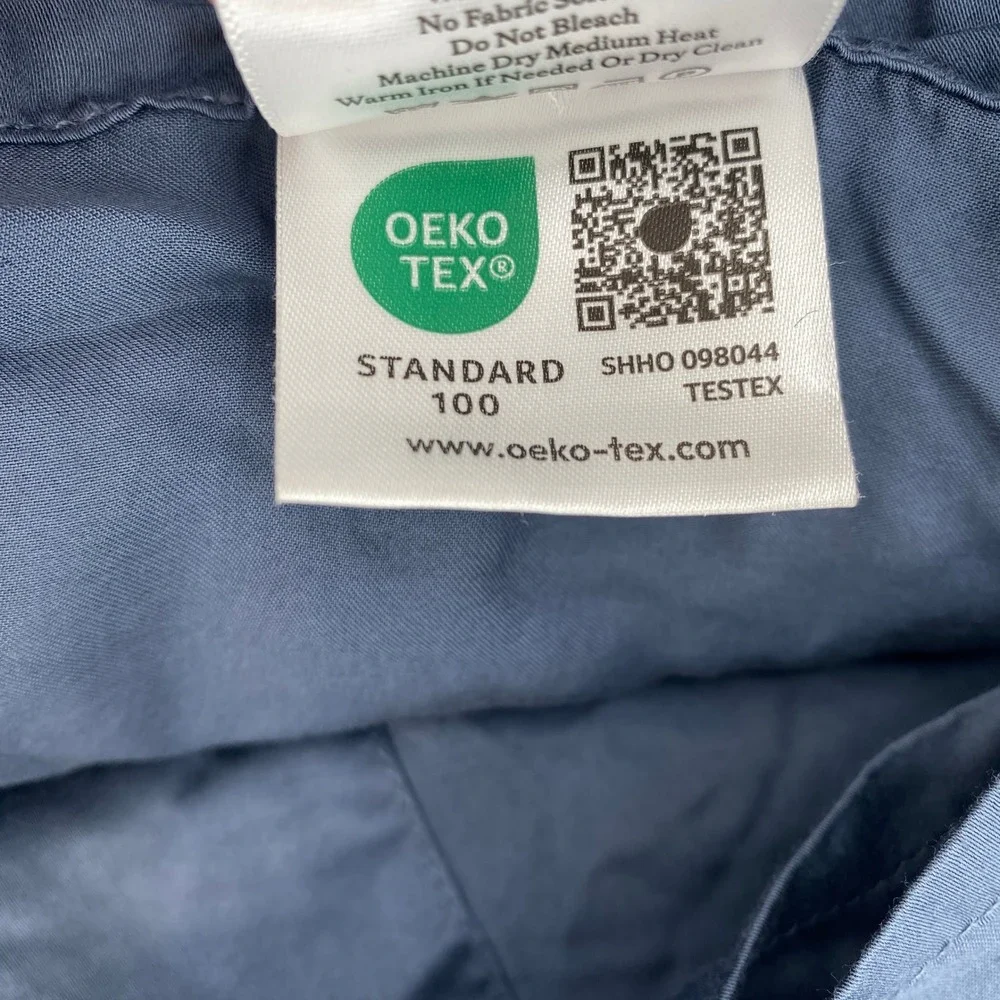 Cozy Earth Flat Sheet Queen Pacific Blue 100% Viscose Bamboo Cooling Bedding